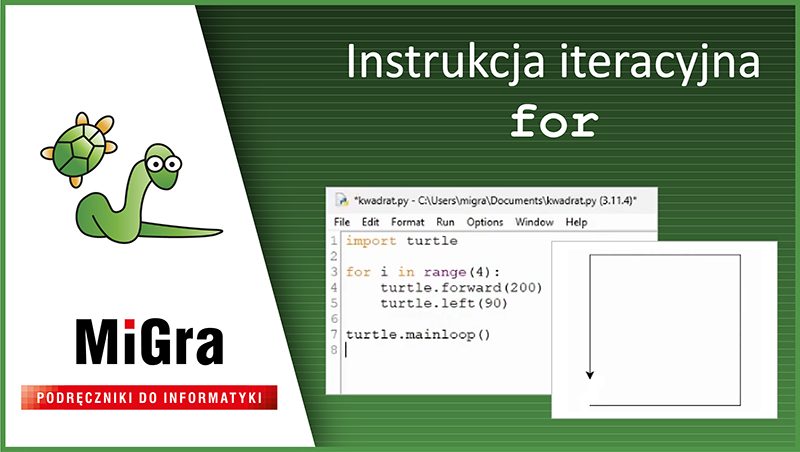 Instrukcja iteracyjna for